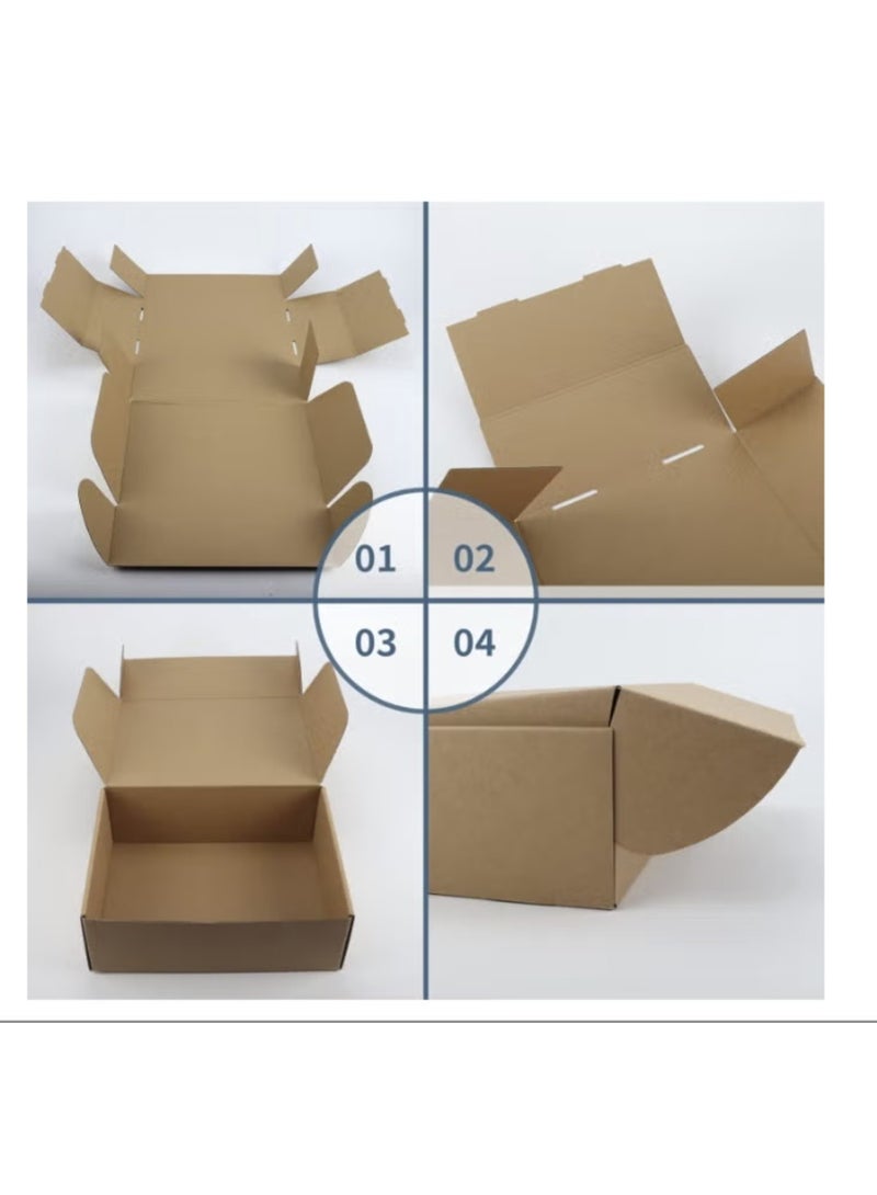 بست كراتين شحن | 50 قطعة | 16 × 14 × 8 سم | للتجارة الإلكترونية - Image 3